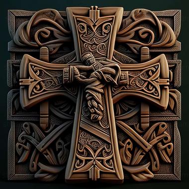 3D model Cross of the Dutchman game (STL)